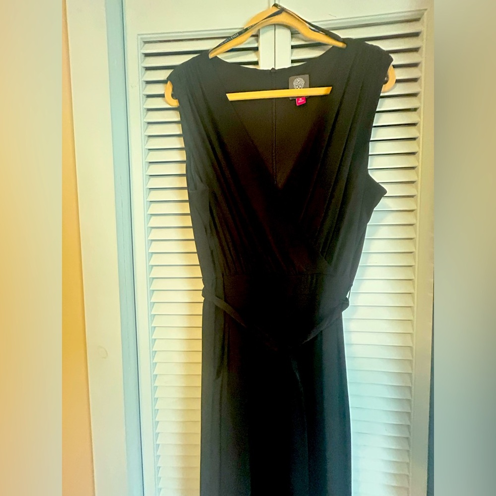 Elegant Black Sleeveless Pantsuit